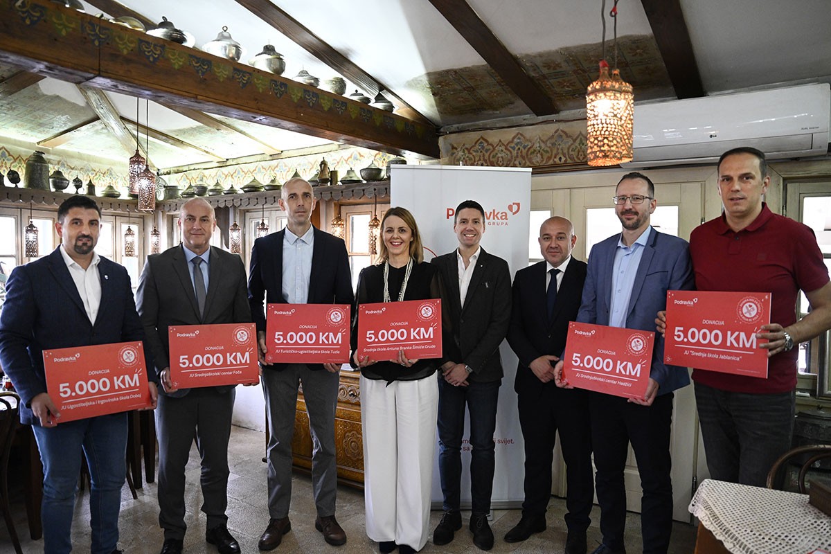 Podravka BiH realizovala finansijsku donaciju za 6 ugostiteljskih škola u BiH