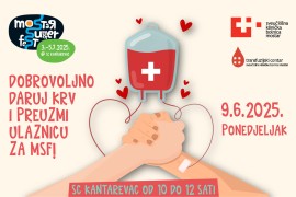 Darujte krv i preuzmite ulaznicu za Mostar Summer Fest