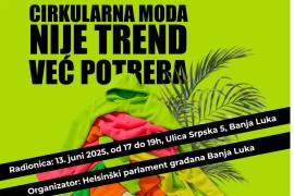 Radionica 13. juna u Banjaluci: Cirkularna moda nije trend već potreba