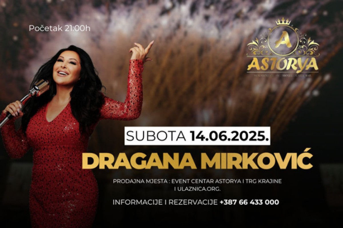 Veče Magije i Muzike: Dragana Mirković uživo u Astoriji