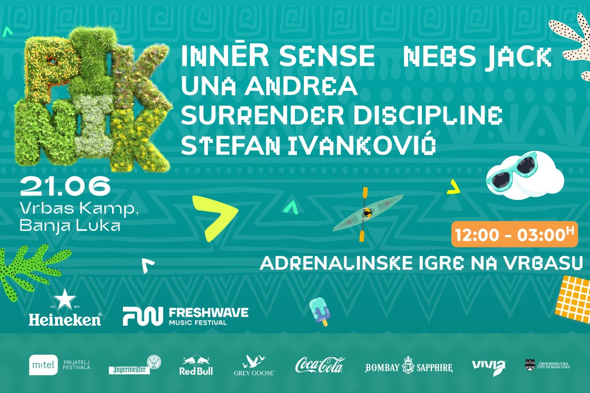 Ljeto u Banjaluci počinje uz "Piknik": Vrhunska muzika i adrenalin na Vrbasu