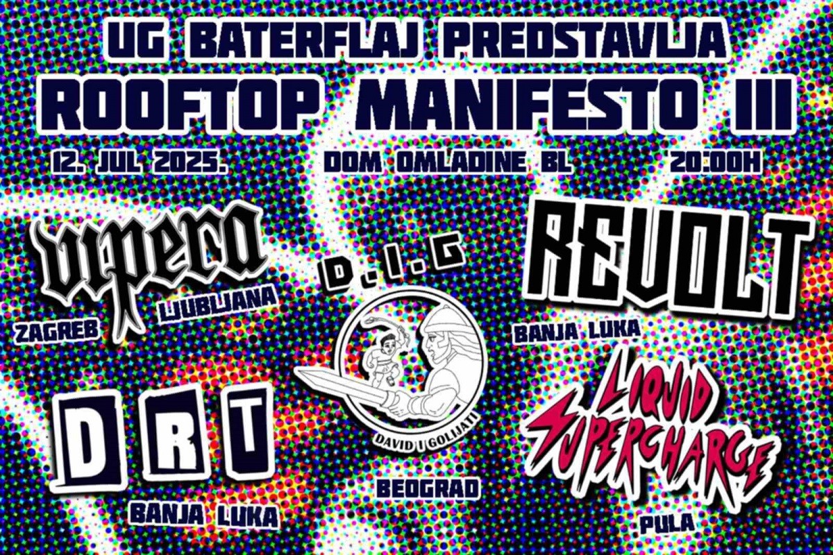 Banjaluku očekuje RoofTop Manifesto III festival