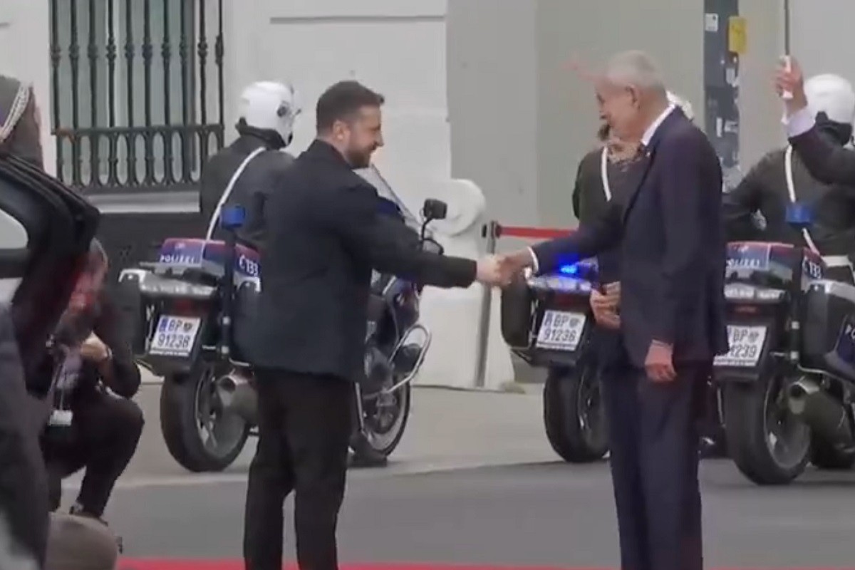 Gaf u Beču: Zelenski zaboravio suprugu (FOTO/VIDEO)