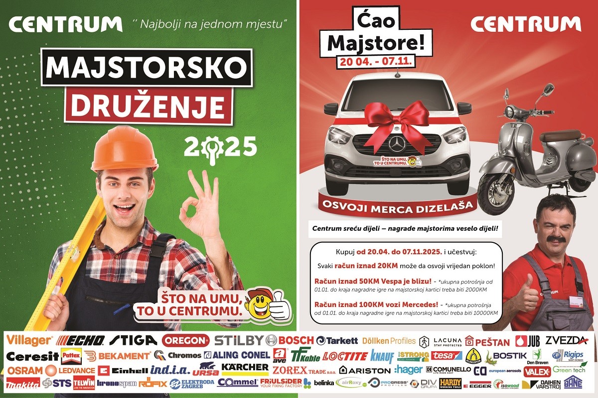 Majstorsko druženje 2025: CENTRUM ponovo pokazao zašto je broj 1 među zanatlijama