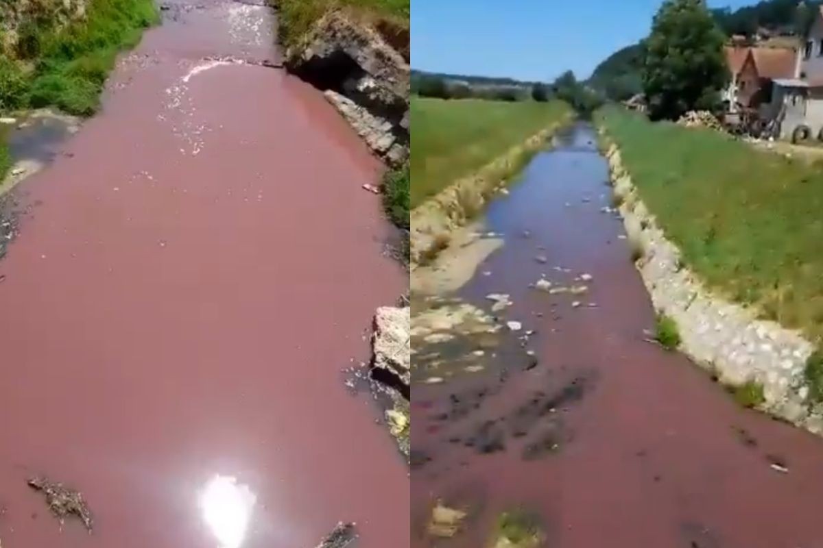 Rijeka potpuno pocrvenjela: Da li ljudi imaju razloga za strah? (VIDEO)