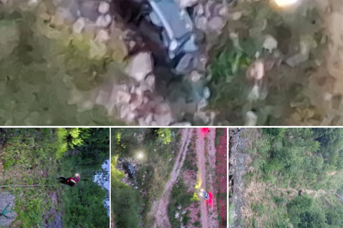 Nakon slijetanja u provaliju: Otac i dijete u teškom stanju