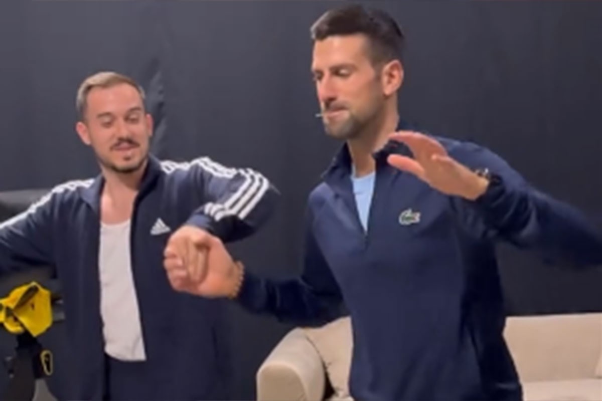 Urnebesno: Đoković uz kolo vrši posljednje pripreme za Vimbldon (VIDEO)