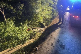Udes u Banjaluci: Auto završio u kanalu (FOTO)