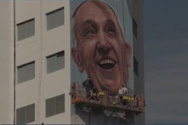 Papa Franja dobio najviši mural na svijetu (FOTO, VIDEO)