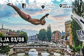Bentbaša Cliff Diving 3. avgusta u Sarajevu