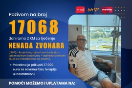 17068 za liječenje Nenada Zvonara iz Banjaluke
