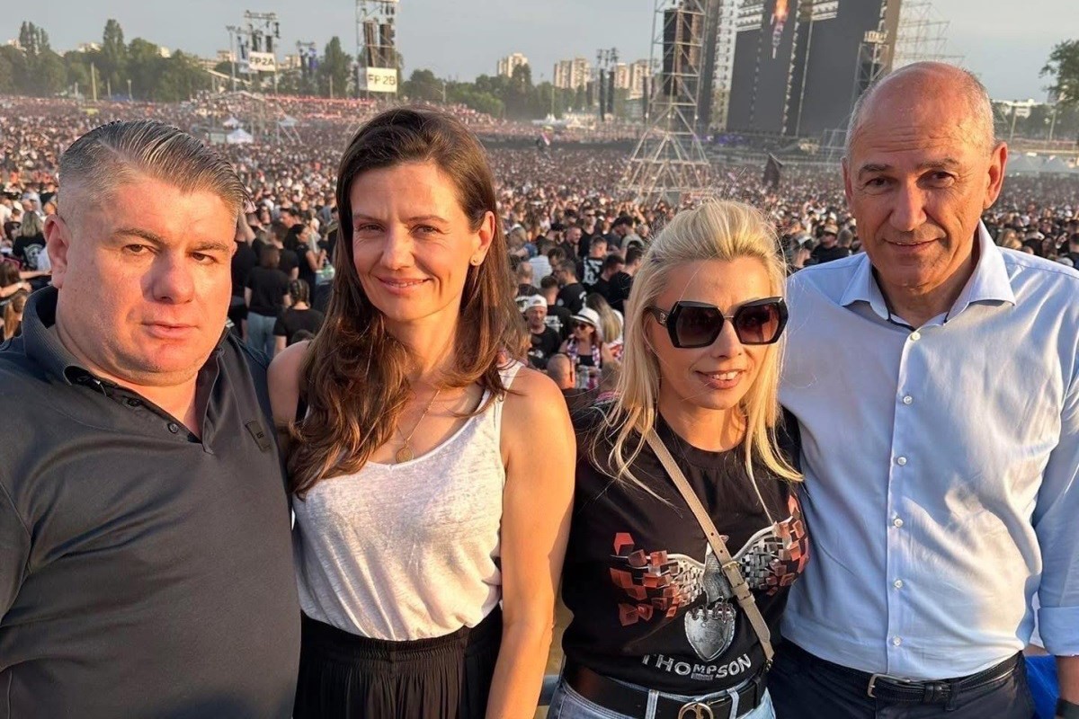 Bura u Sloveniji, Janša s Bujanecom na koncertu Thompsona (FOTO)