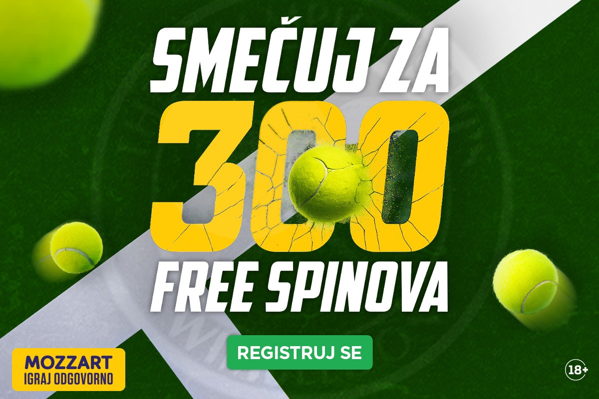 Smečuj kao šampion - osvoji 300 besplatnih spinova