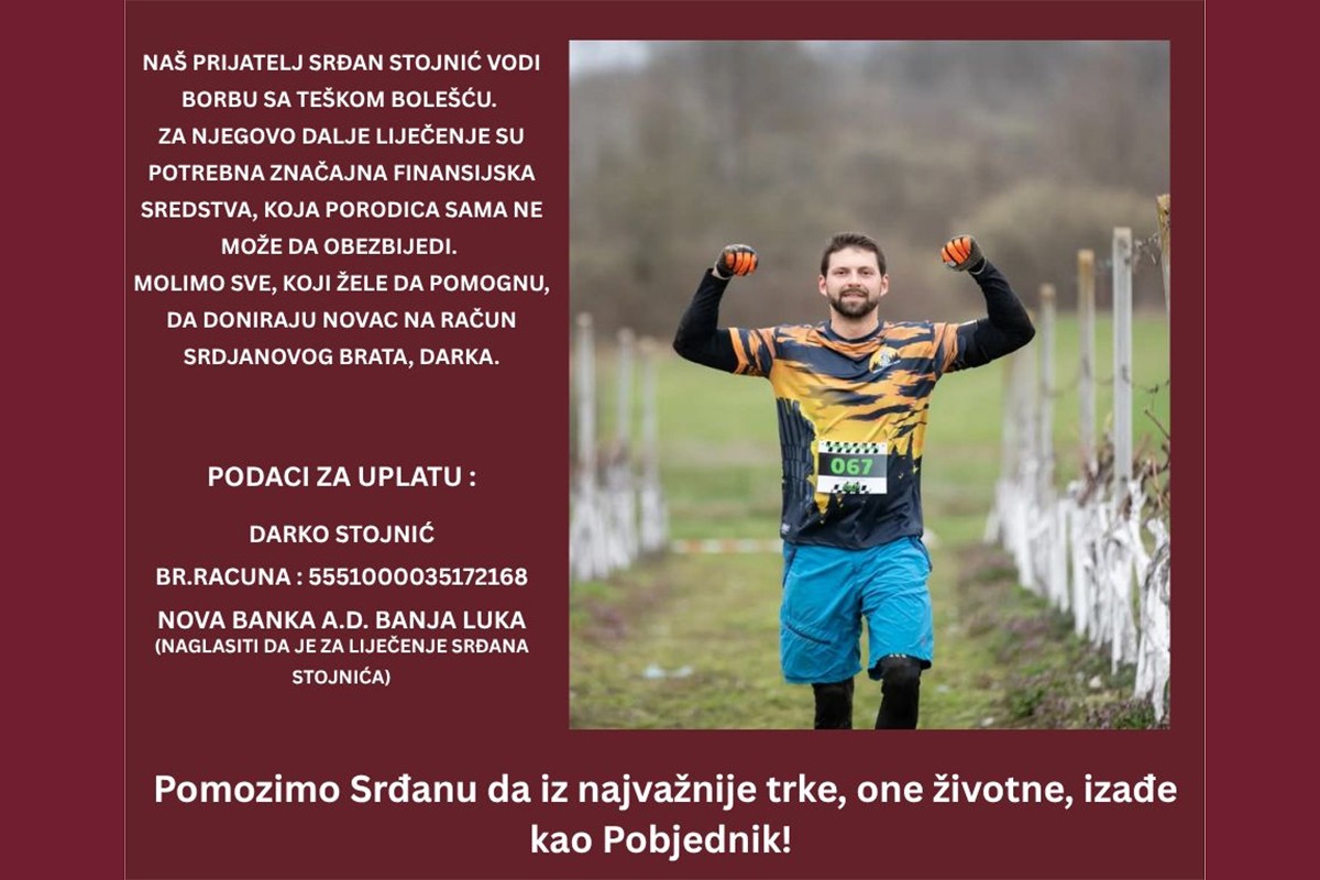 Banjaluka hoda za Srđana: Humanitarna šetnja za pomoć u borbi protiv karcinoma