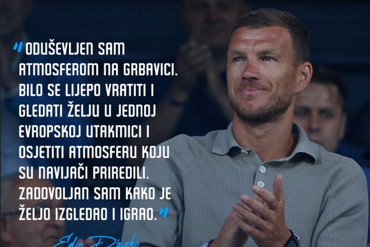 Džeko oduševljen atmosferom na "Grbavici"