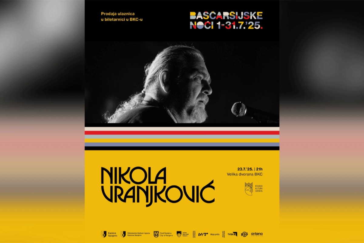Koncert Nikole Vranjkovića na "Baščaršijskim noćima"