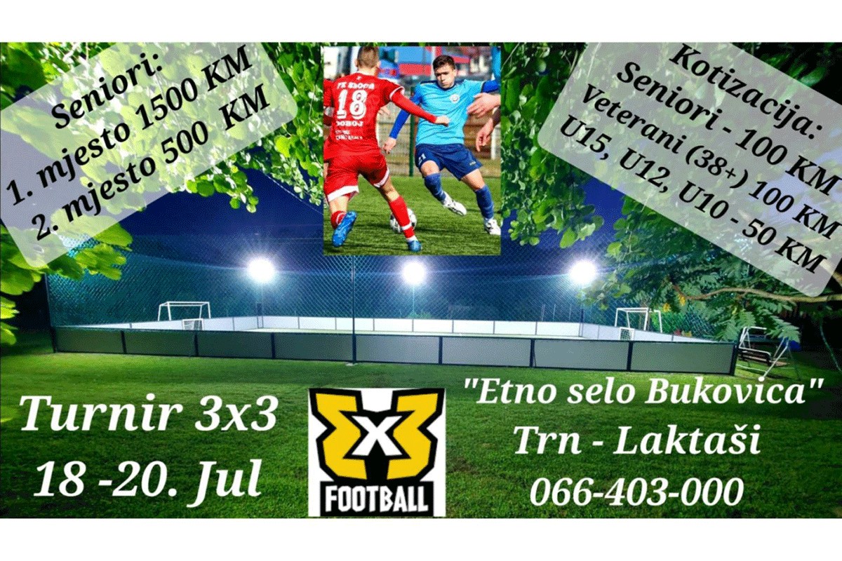Futsal 3x3 turnir u "Etno selu Bukovica": Sport, zabava i sjajna atmosfera