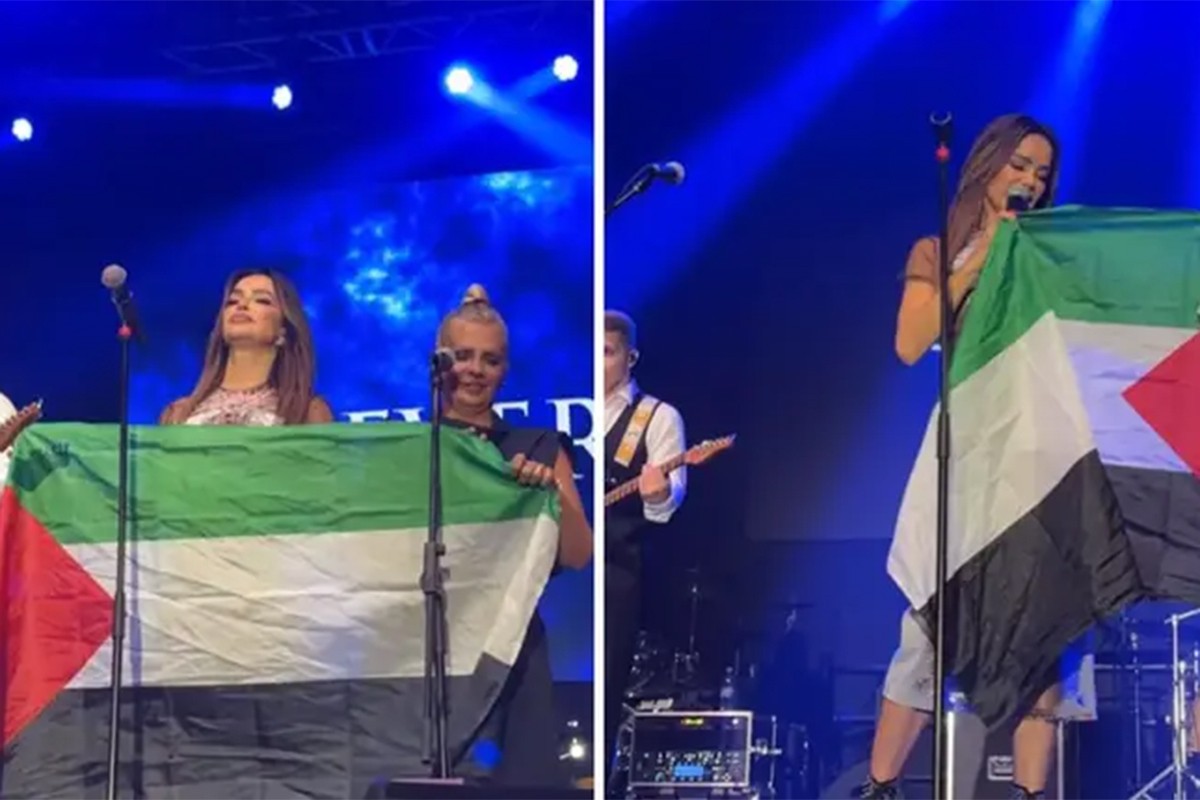 Severina na koncertu u Sloveniji raširila zastavu Palestine (VIDEO)