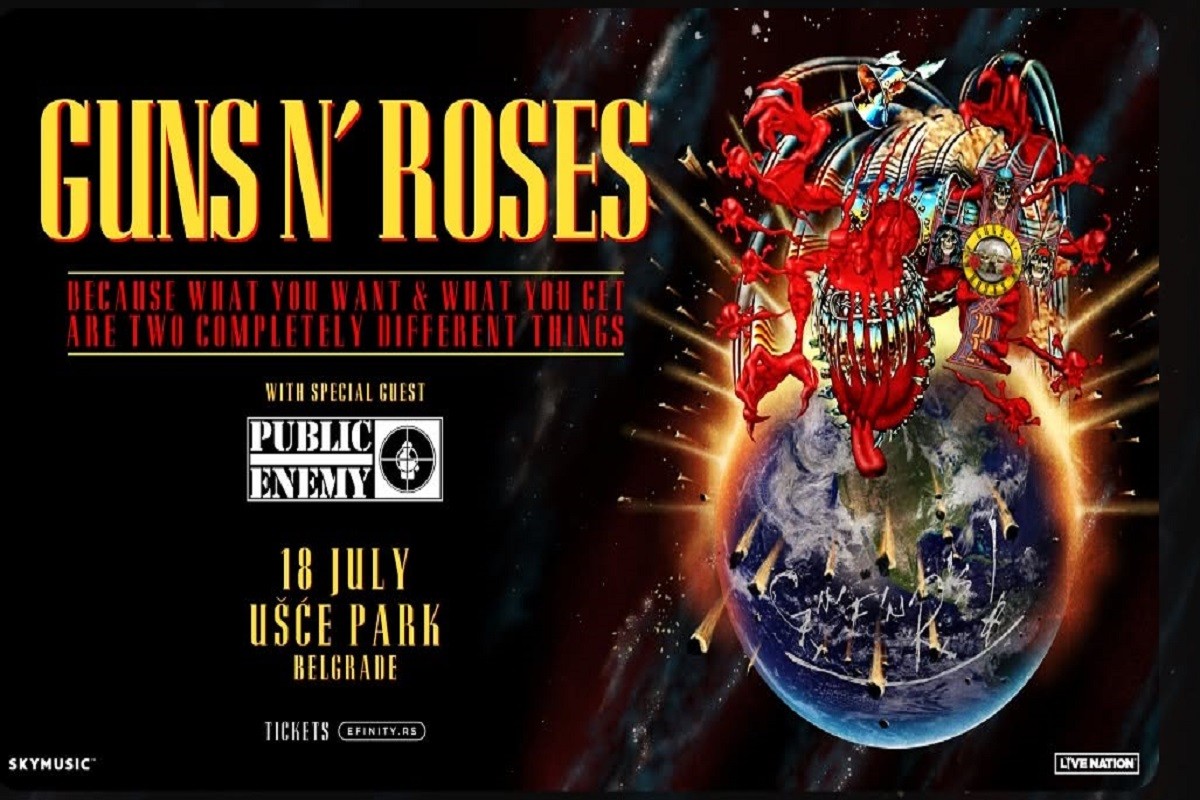 Važno obavještenje za sutrašnji koncert Guns N' Rosesa u Beogradu