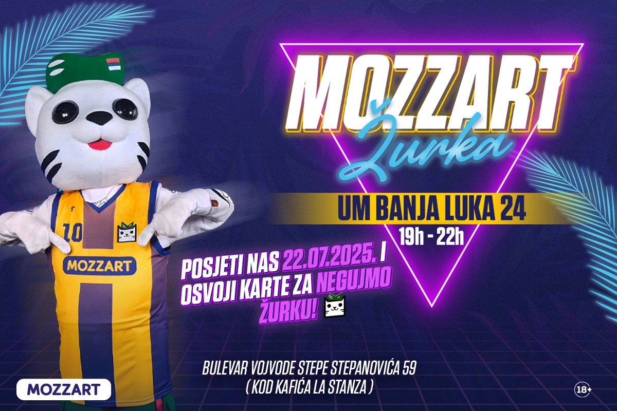 Osvoji karte za "Negujmo žurku" uz Mozzart veče u Banjaluci!