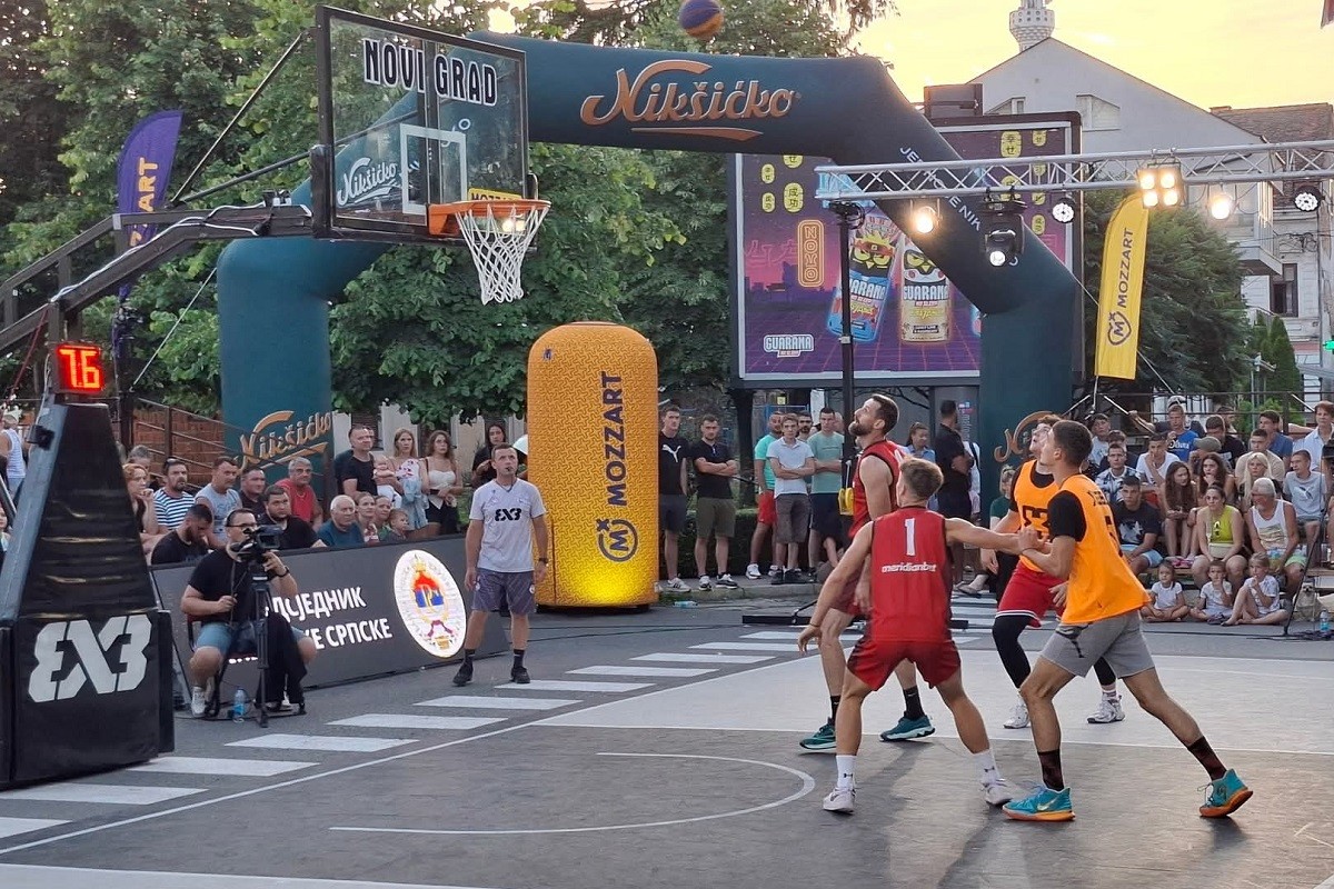 Spektakularan 3x3 turnir Mozzartbet tour Republike Srpske u Novom Gradu