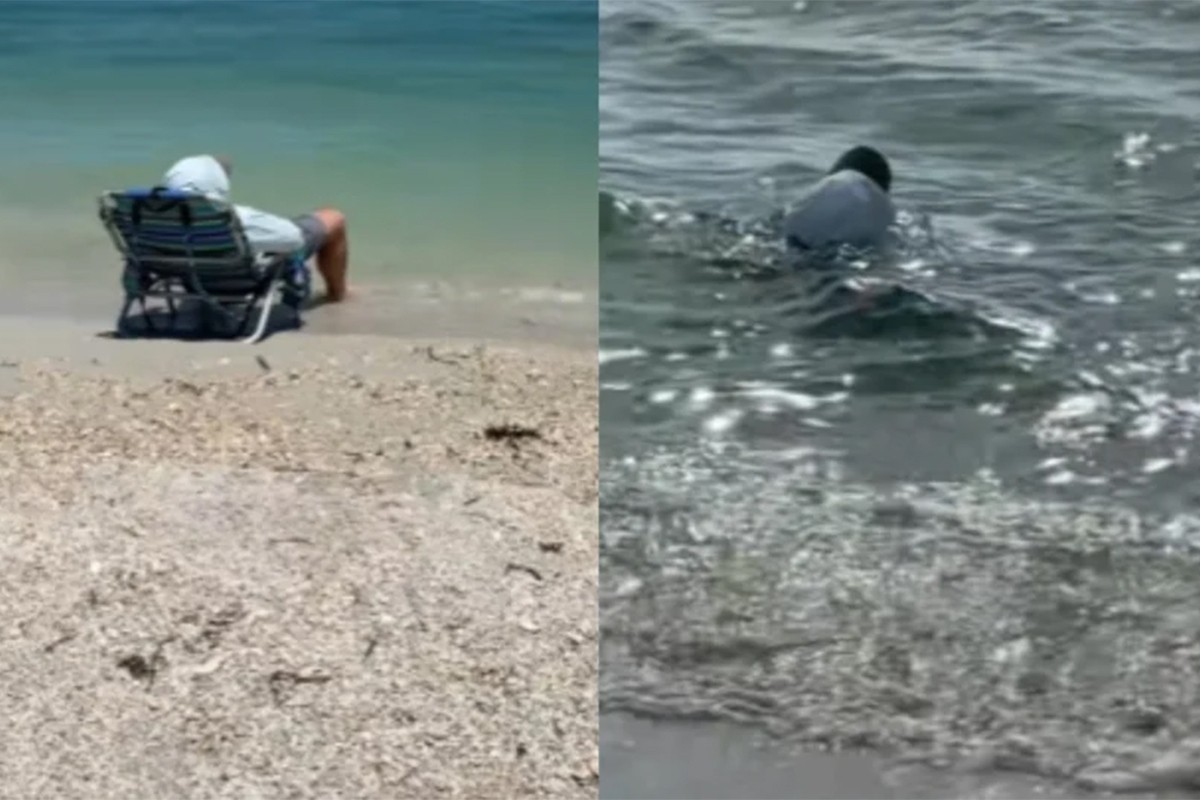 Ostavila muža da spava na plaži, nakon tri sata zatekla urnebesnu scenu (VIDEO)