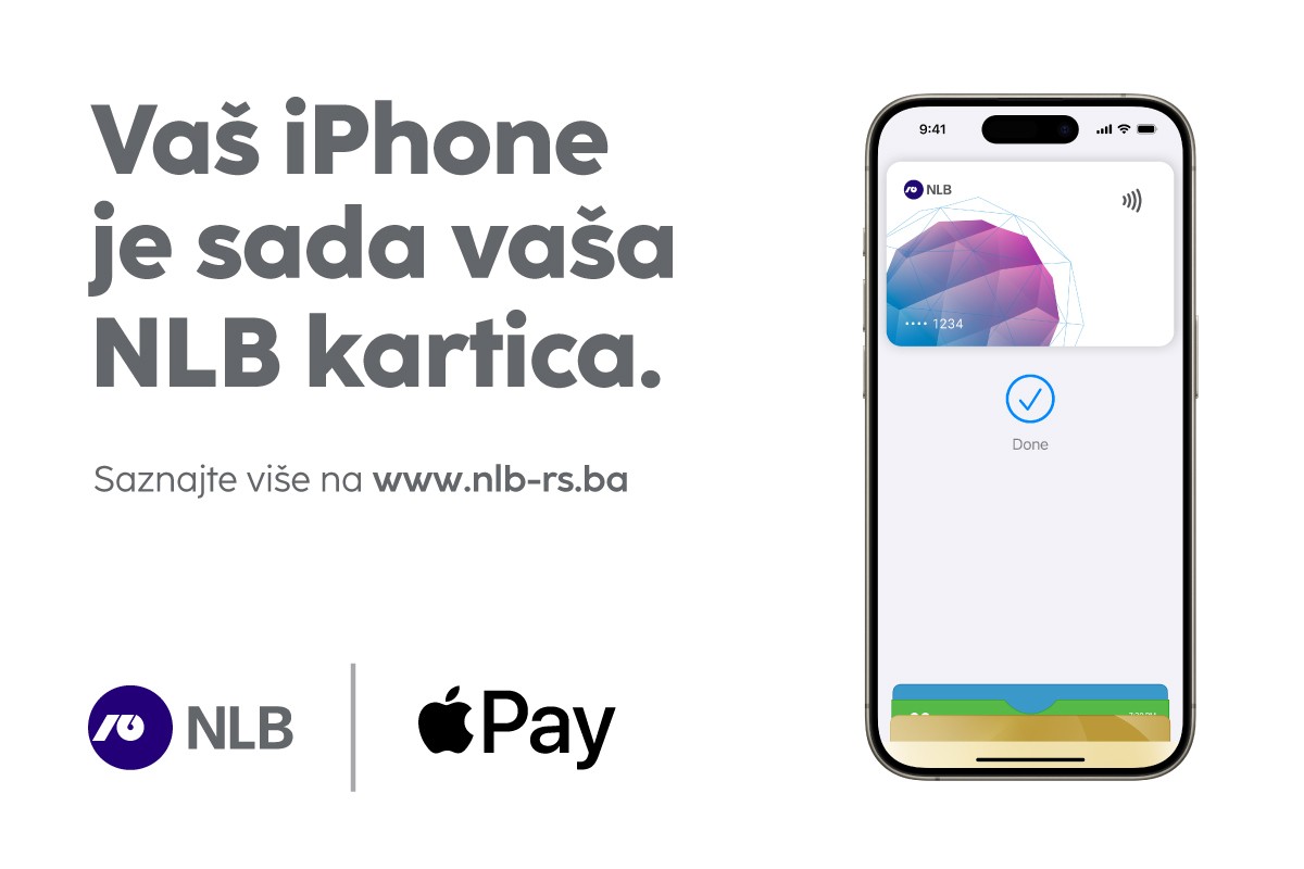 NLB Banka Banja Luka omogućila Apple Pay za svoje klijente u Bosni i Hercegovini