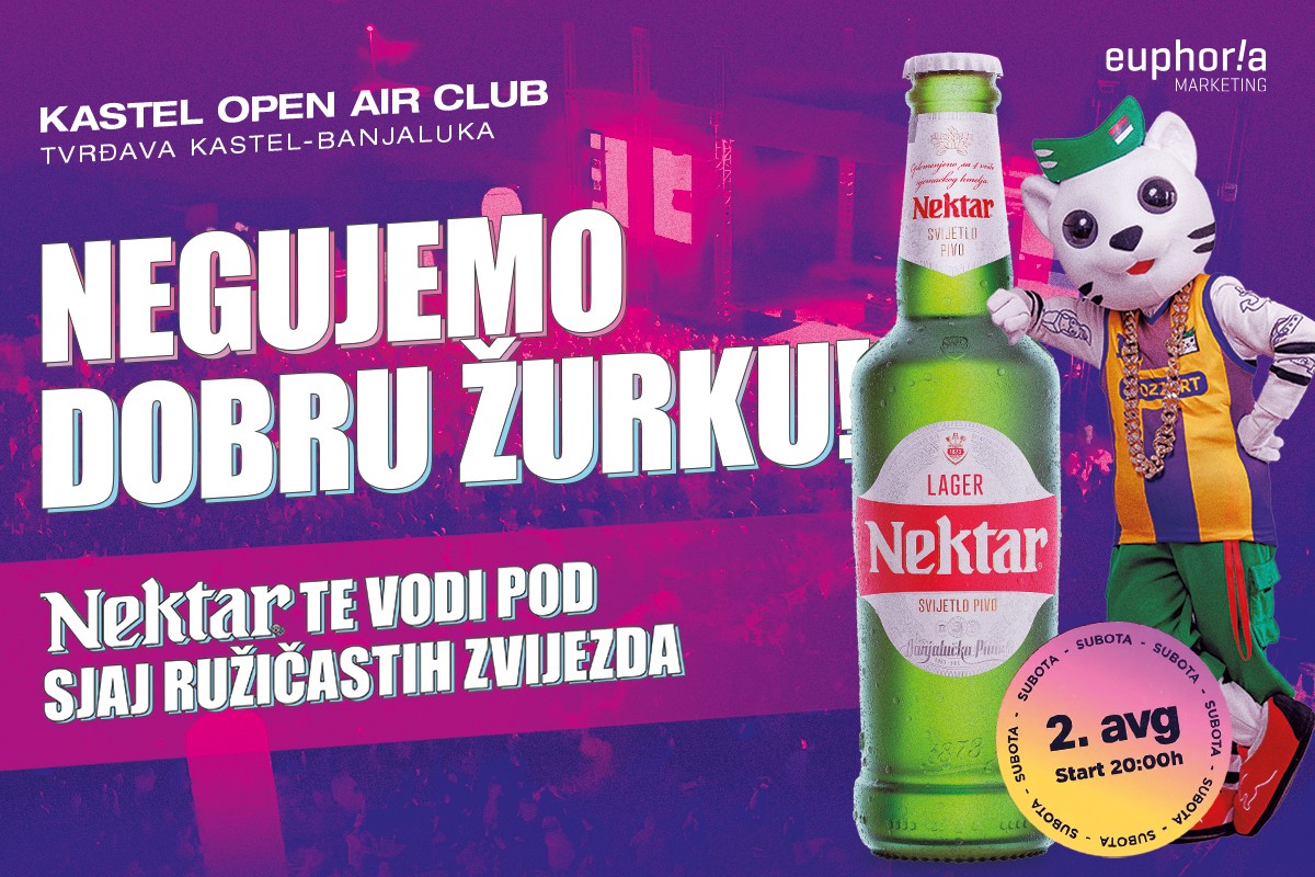 Nektar te vodi na žurku godine "Negujmo" ovog vikenda na Kastelu