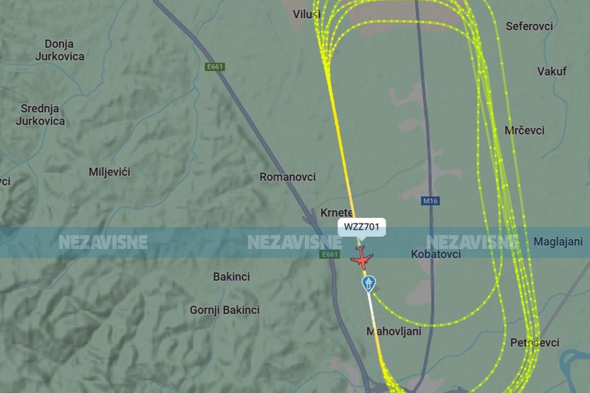 Avion Wizz Aira sat vremena kružio iznad banjalučkog aerodroma