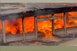 Gori Simpo fabrika na jugu Srbije (VIDEO)