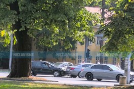 Sudar na raskrsnici u centru Banjaluke (FOTO)