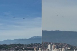 Tri helikoptera nadlijetala Sarajevo (VIDEO)