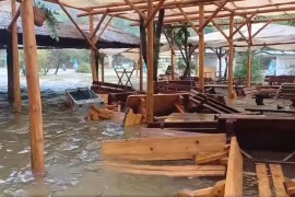 Posljedice snažnog nevremena: Poplavljeno područje kod slapova ...