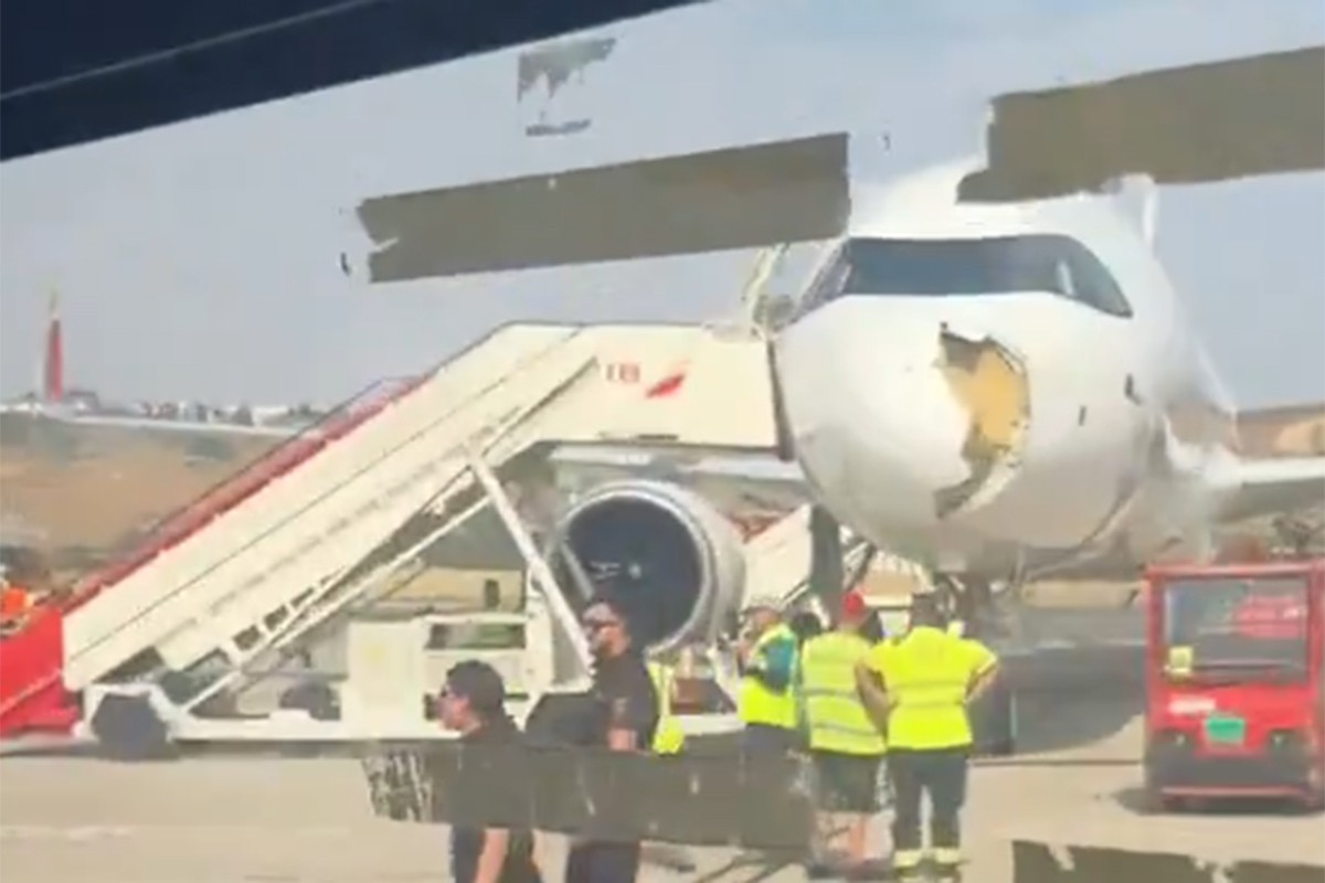 Incident na aerodromu u Madridu: Ptica prekinula let aviona (FOTO, VIDEO)