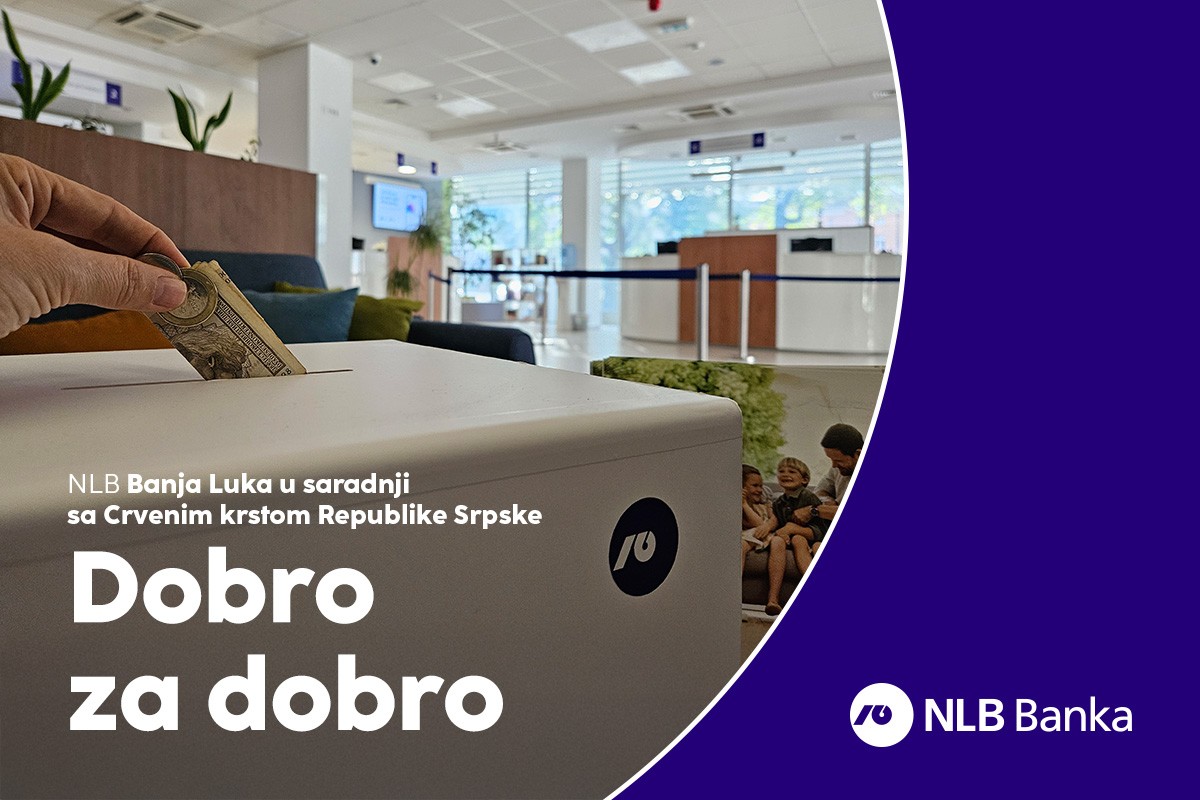 "Dobro za dobro": NLB Banka pokrenula donatorsku aktivnost u saradnji sa Crvenim krstom Srpske