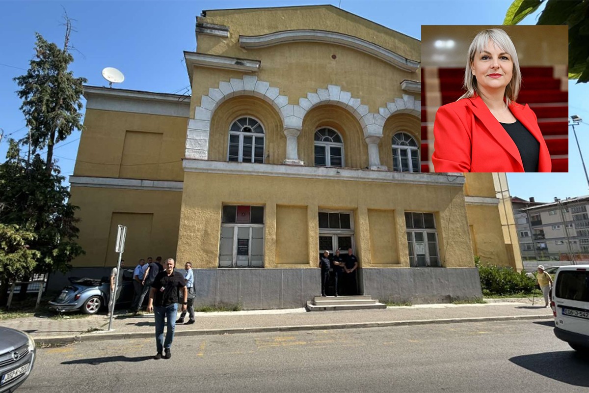 Mirna Savić Banjac spriječena da uđe u Sokolski dom (VIDEO)