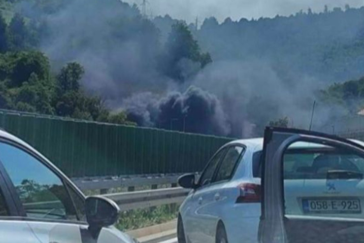Zapalio se automobil u tunelu Ivan