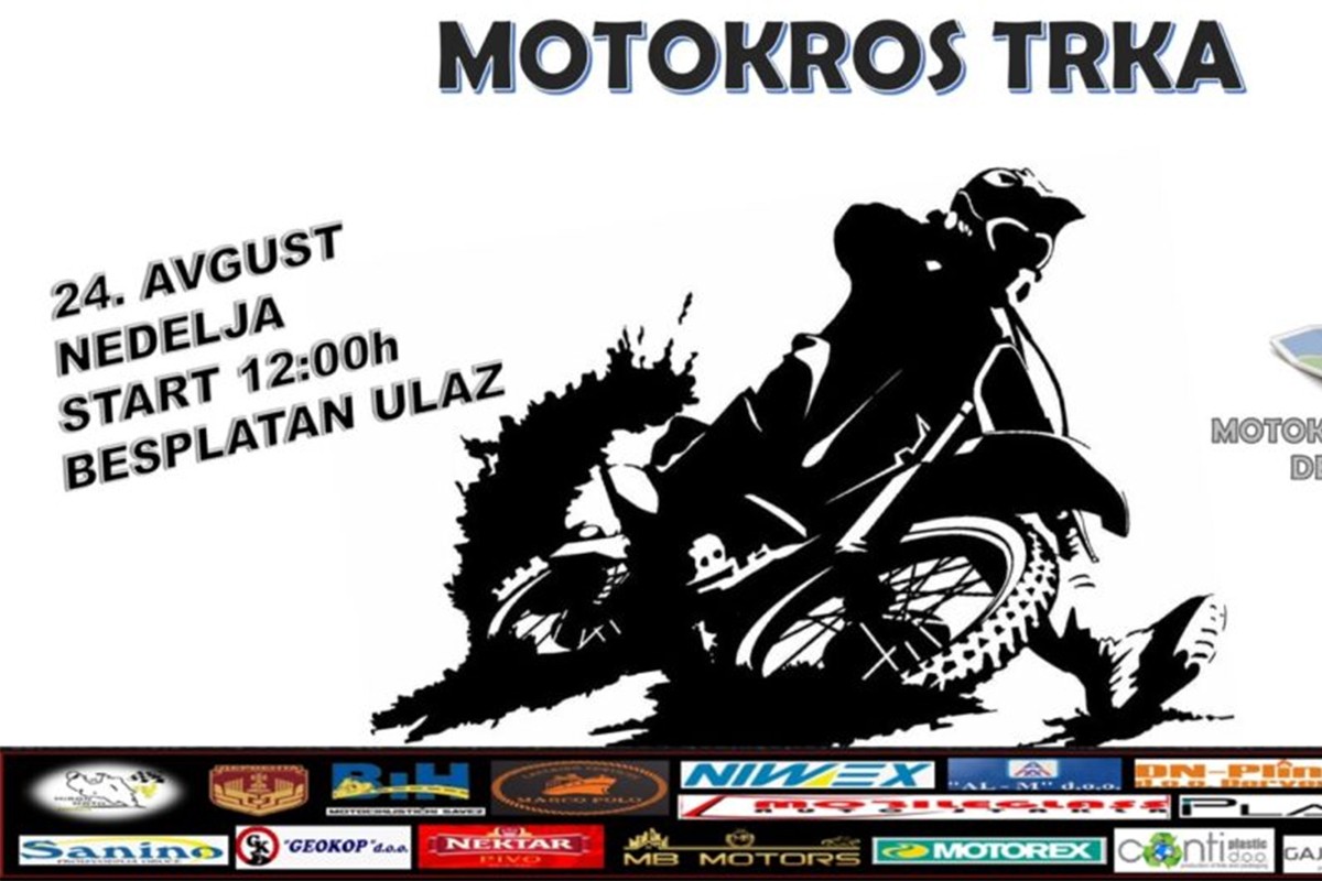 Motokros trka na stazi u Derventi