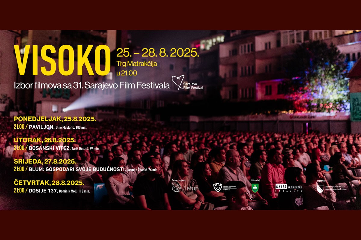 Izbor filmova iz programa 31. Sarajevo film festivala u Visokom, ulaz besplatan