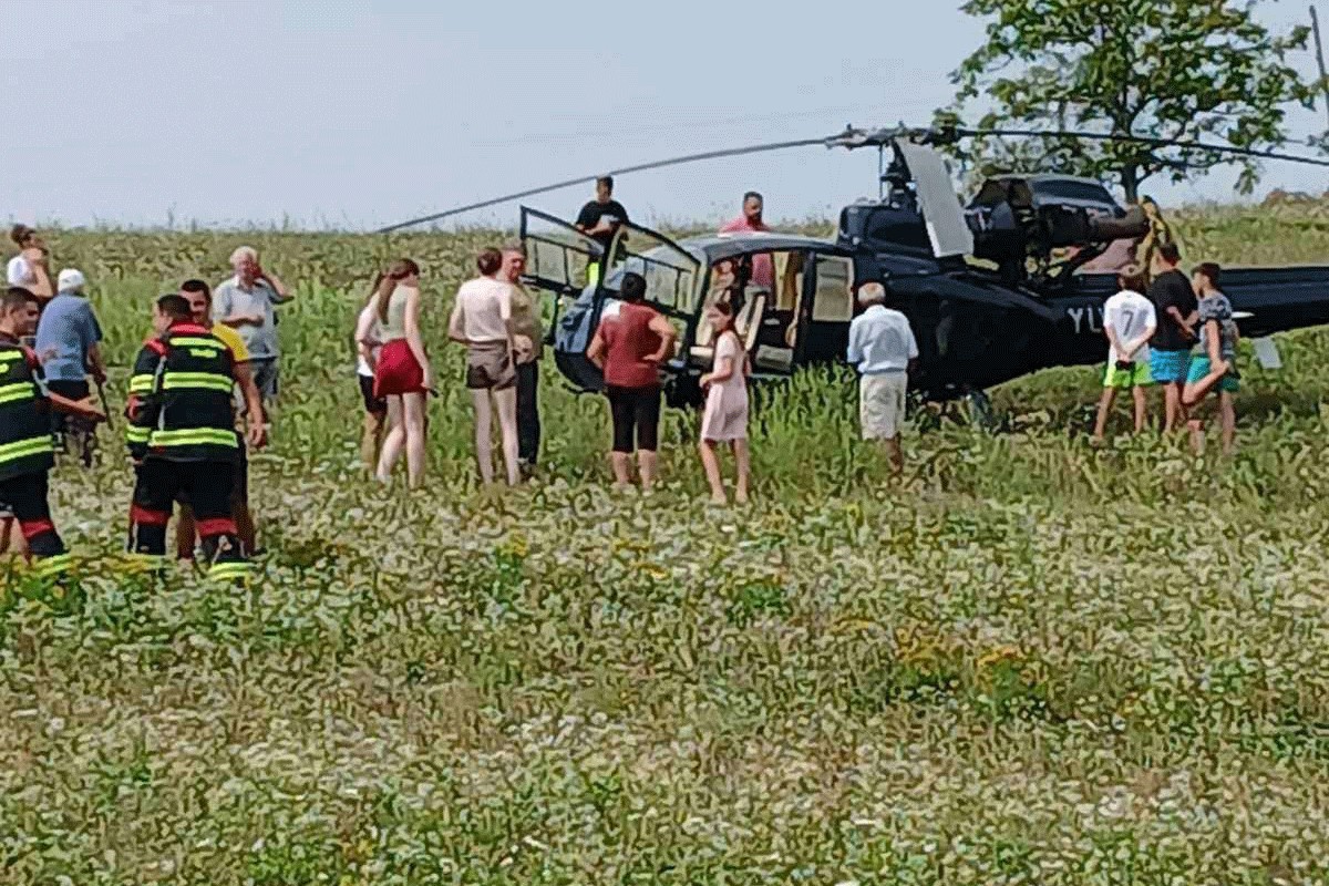 Oglasili se vatrogasci o slijetanju helikoptera: Pilot ugasio početni požar