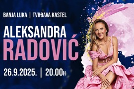 Koncert Aleksandre Radović u Banjaluci 26. septembra
