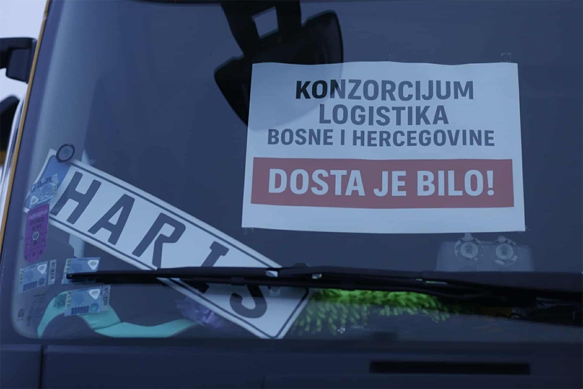 Peulić: Protestom prevoznika Sarajevo ostaje bez 4.000 tona robe