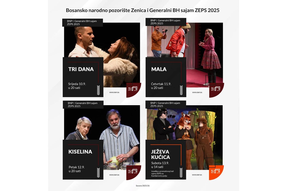 Četiri predstave BNP-a Zenica u okviru "ZEPS-a"