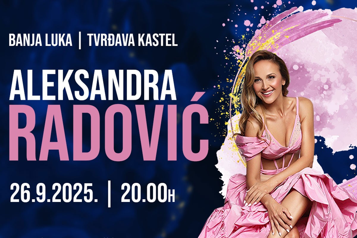 Koncert Aleksandre Radović u Banjaluci 26. septembra