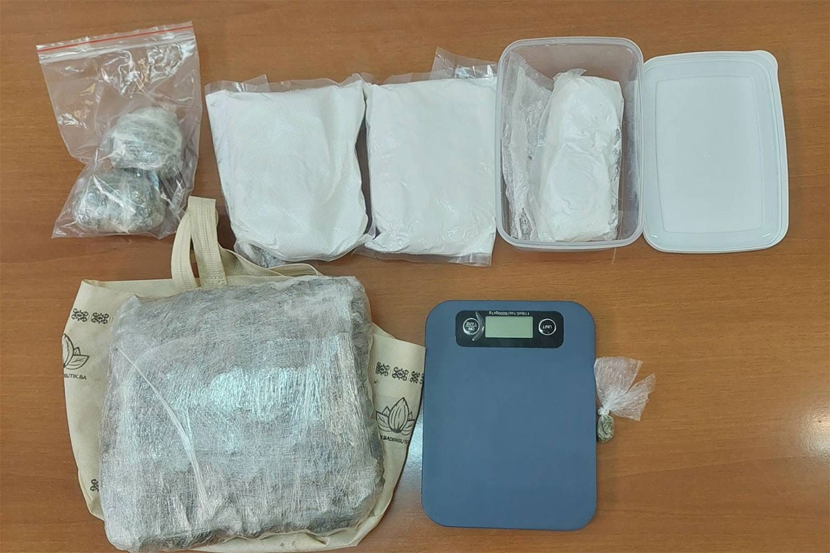Akcija "Miljacka": Pronađeno 1,8 kg droge