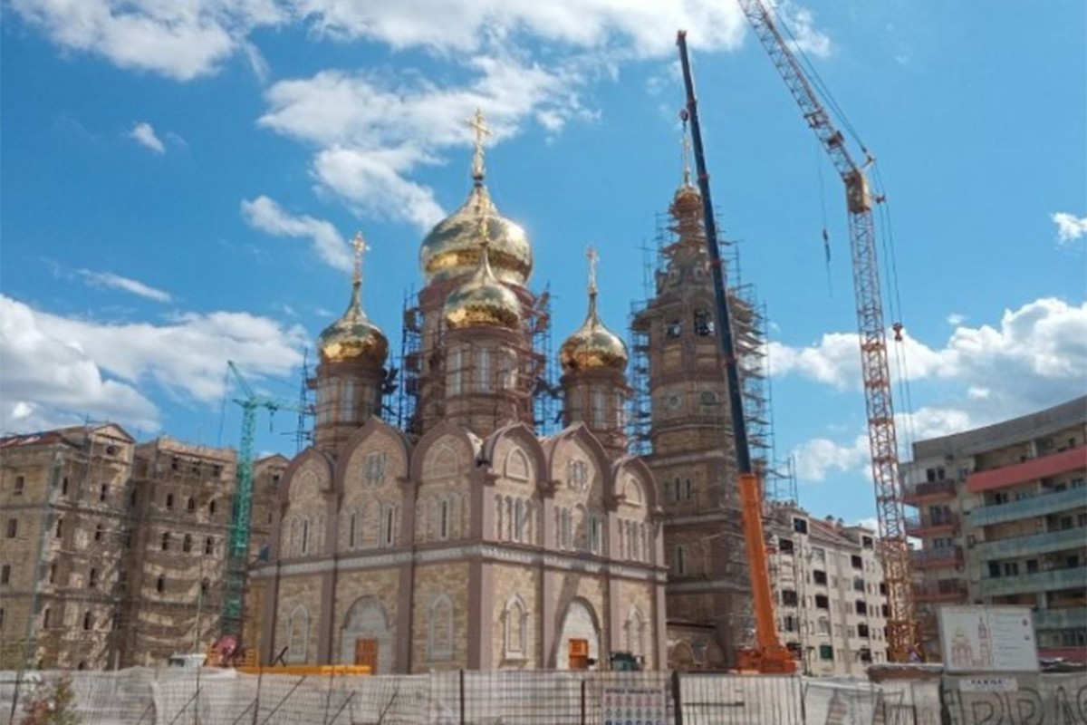 Prva liturgija u Hramu Preobraženja Gospodnjeg u Banjaluci