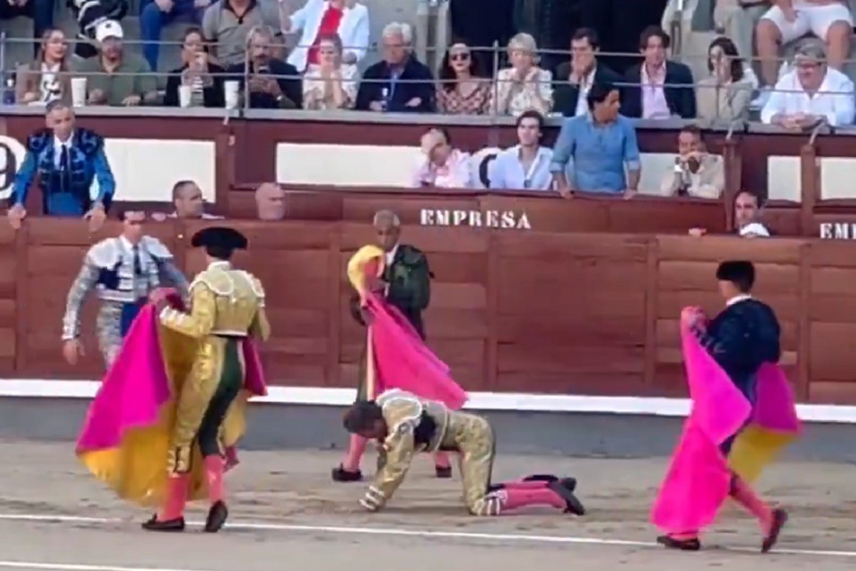 Bik izbo toreadora u areni: Bacio ga rogovima u vazduh (VIDEO)