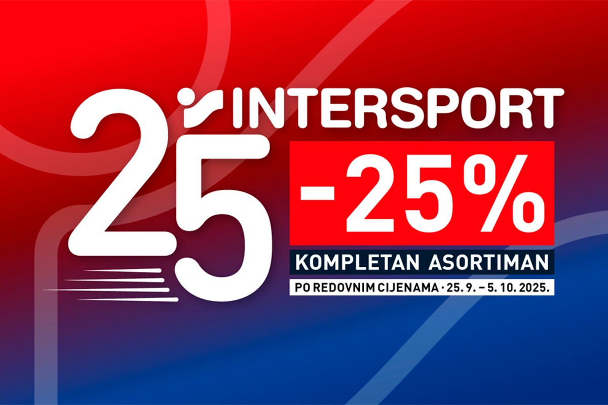 Intersport BH slavi 25 godina uspjeha uz 25% popusta