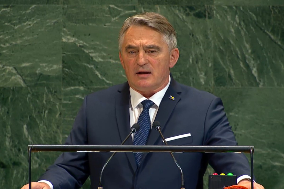 Komšić se obratio na Generalnoj skupštini UN: Govorio o svjetskim krizama
