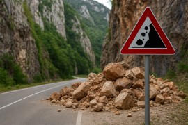 Vozači oprez: Veliki odron kod Kneževa